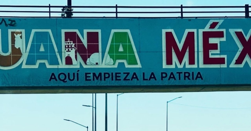 Tijuana, Mexico sign seen from San Diego